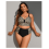 Plus size tweedelig bikini badpak retro geruit hoog 2