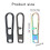 8Pcs Metal Alloy Zippers Puller Headers Zippers Pull Replacement Connectors Keychains Outdoor Portable Small Tool 3