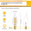 E12 LED Candelabra Bulbs 6W 550LM 2700K Dimmable 12 Pack 2