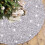 Pailletten-Weihnachtsbaumrock, 54 cm rund, silber 4