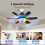 20" plafondventilator met stopcontact, verlichting, Bluetooth-luidspreker & 4