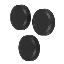 Mirrorless Camera RF Mount Rear Lens Cap Cover 3Pcs Protective Replacement Set