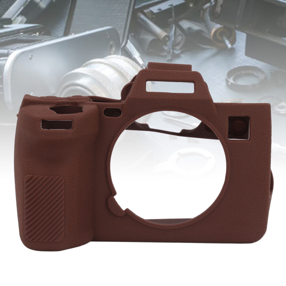 Silicone Camera Case For A7r5 Shockproof Anti Slip 15X11cm Brown 8491386295081