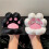 Cute Cat Claw Phone Stand, Pedestal Support Stand Desktop Ornament White 2