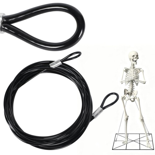 12 Ft Replacement Accessories, Coated Guy Wire Tether Cable Compatible with 12 Foot ,Repair Part U A