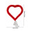 Valentine's Heart Tree Topper, Red Plastic Ornament 3