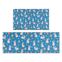L-Shape Kitchen Rug Set 17x30 + 17x47 in