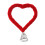 Valentine's Heart Tree Topper, Red Plastic Ornament 1
