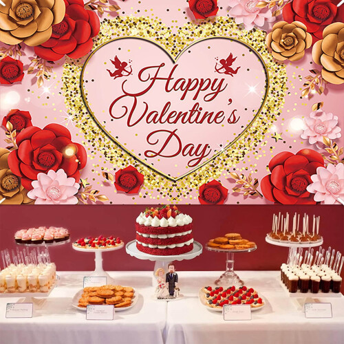 Valentine's Day Banner 71x45 in Polyester 2
