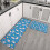L-Shape Kitchen Rug Set 17x30 + 17x47 in 2