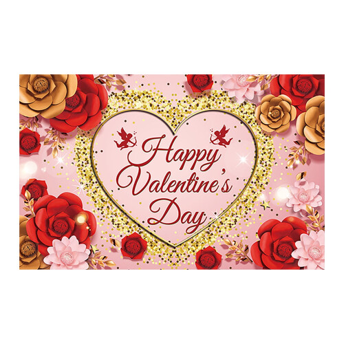 Valentine's Day Banner 71x45 in Polyester