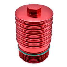 For   1.8T2.0T 3rd Generation EA888 Oil Filter Housing Forged Aluminum Alloy Cover Red
