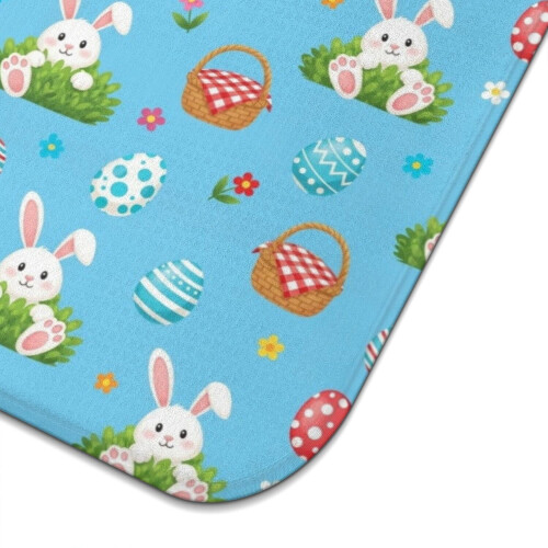 Blue Pattern Dish Drying Mat 18"x24" 2 Pack 2