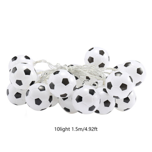Soccer Ball Christmas Lights String, 1.5m, 10 LED, Battery 2