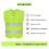 10Pack High Visibility Safety Vest for Traffic Work, Running, Security Guard,Construction Vest with 2 Reflective Strips 2