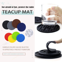 Stripe Silicone Coasters – Heat Resistant, Non-Slip, Food