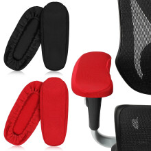 4 Pcs Ergonomic Office Chair Armrest Pads Comfortable Red Multi-Functional Armrest Cushions for Desk Chairs