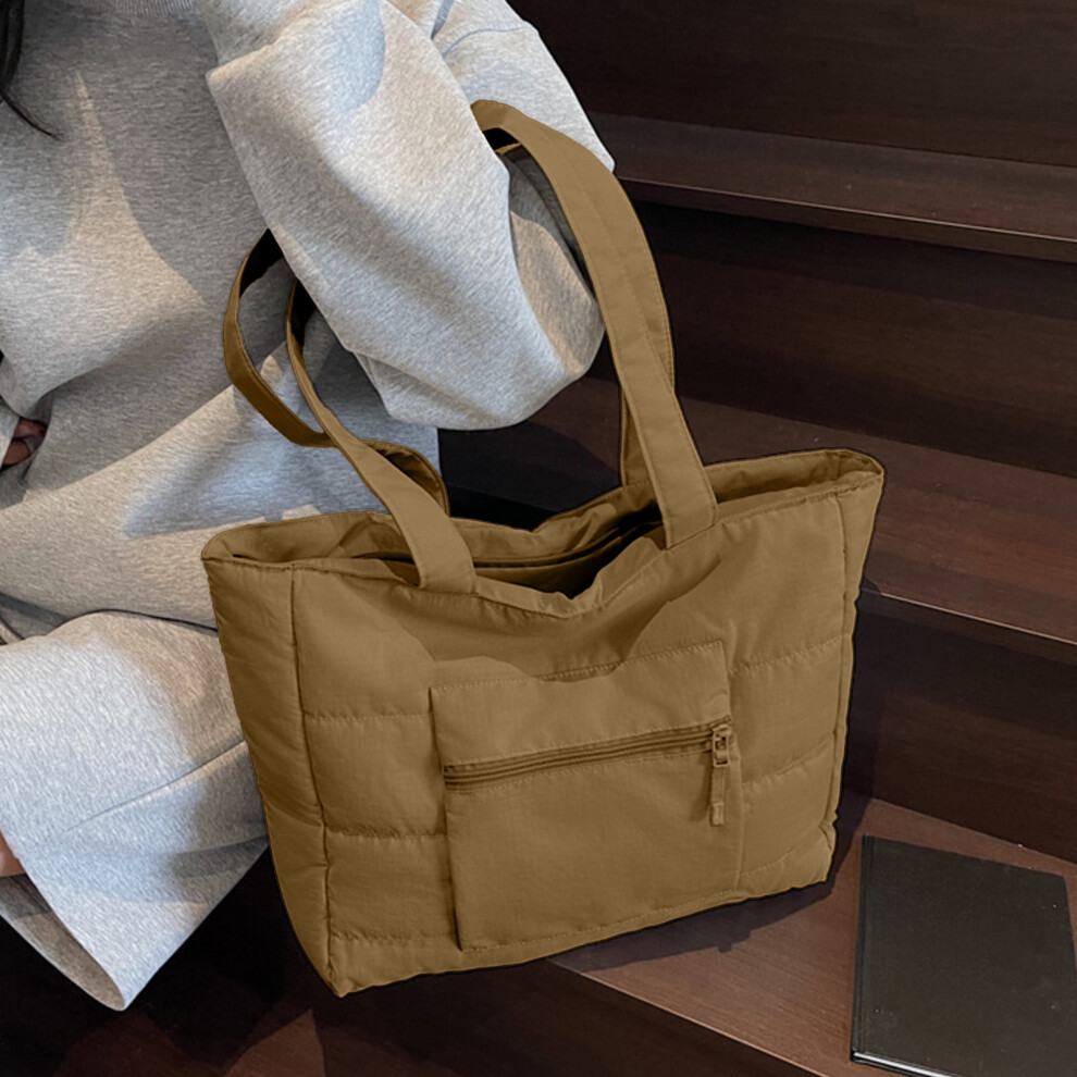 Laptop Bag Quilted Lightweight Casual One Shoulder Computer Bag Large Capacity Tote Bag Computer Bag 9426043057893