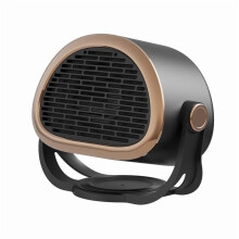 Small Portable Space Heater, 2-Speed Quiet Electric Mini Heater for Office, Bedroom, Bathroom – Compatible with EU Standards