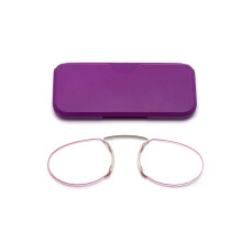 Cititoare de cleme nazale Purple2.5x Thin fără picior cu husă