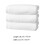 Bath Towel White Cotton 3 Pcs 4
