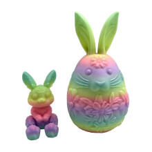 Printed Easter Egg Figurine, Joint Movable Decoration & Festive Gift for Kids – Durable Plastic Ornament for Spring & Easter, Compatible with Easter