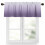 Purple Gradient Window Valance 60x18in Rod Pocket 1