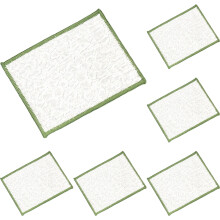 Paños de cocina reutilizables para lavar platos con estropajo de alambre plateado