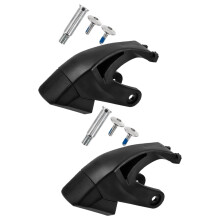 Universal Inline Skate Brake, Black Rubber, Easy Installation, 2Set