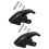 Universal Inline Skate Brake, Black Rubber, Easy Installation, 2Set 1
