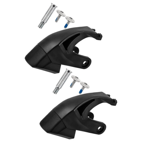Universal Inline Skate Brake, Black Rubber, Easy Installation, 2Set