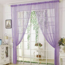 Purple Polyester Beaded Curtain 100200cm