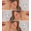 CZ Stud Earrings 18K White Gold Plated Sterling Silver 6