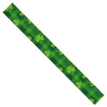 Green Gnome Table Runner Faux Linen 13.8 x 120 in