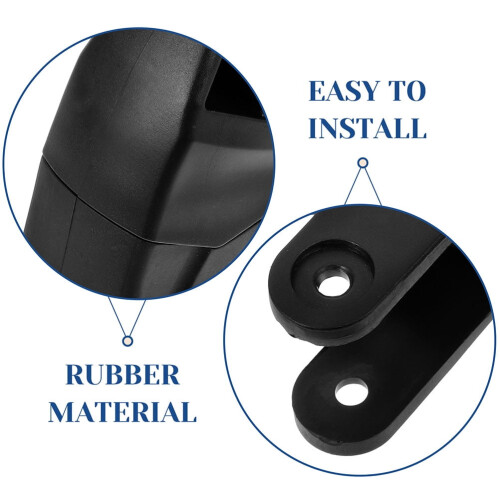 Universal Inline Skate Brake, Black Rubber, Easy Installation, 2Set 1