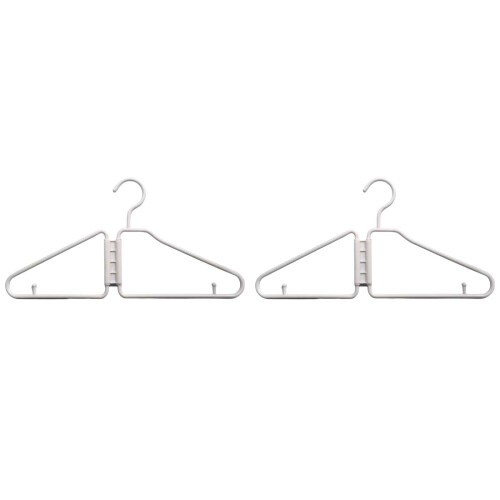 2-Pack Foldable Travel Hangers Lightweight Space-Saving