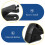 Universal Inline Skate Brake, Black Rubber, Easy Installation, 2Set 6