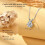 Κολιέ μενταγιόν Moissanite για γυναίκες D Χρώμα VVS1 925 5