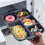 Bandeja de plástico para cenas de 5 compartimentos – Apta para microondas y 1