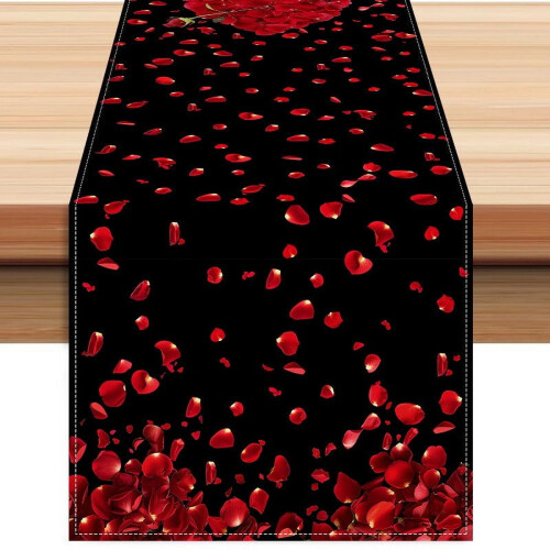 Valentine's Day Linen Table Runner