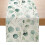 Linen Tablecloth with Summer Leaves Print 4