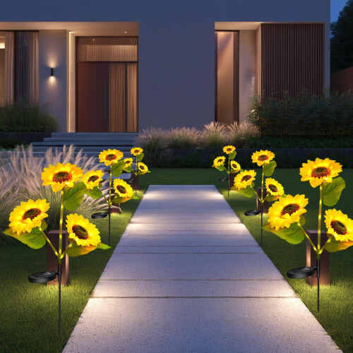 Solar Sunflower Garden Stake Light – 1 Pack 2