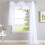 Sheer Voile Canopy Curtain Panel White 1