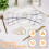 Ronds de serviette en perles, boucles de serviette élégantes, 25 pièces 3