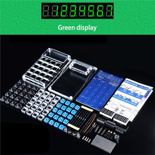 DIY Electronic Calculator with LED Digital Tube Display 51 Microcontroller Soldering Practice Kits for School Training C 1