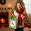 Christmas Gift Bag Green Non-Woven Foldable 20x20x9cm 5