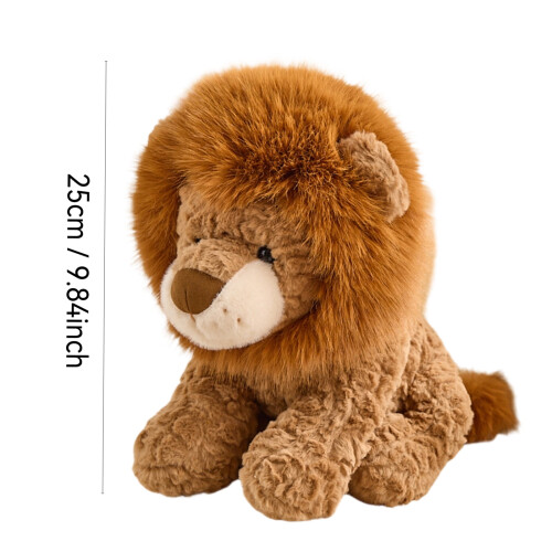 Leone di peluche realistico, morbido e imbottito, 1 pezzo 2