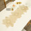 Gold PVC Floral Table Runner 35 x 12 in 4