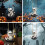White Skeleton-on-Tire Hanging Decor 4