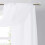 Sheer Voile Canopy Curtain Panel White 2